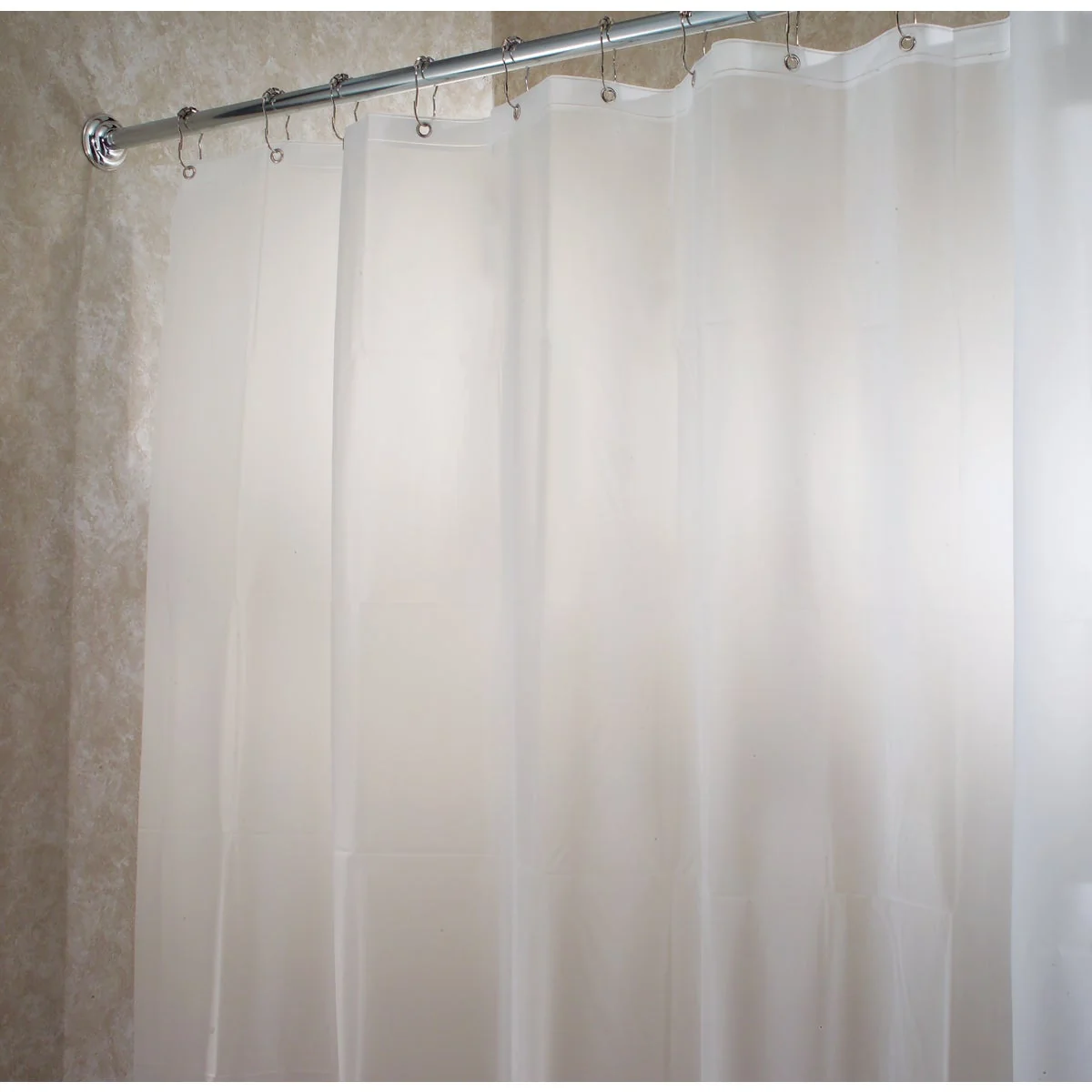 Powerful InterDesign 72 In. x 72 In. Frost EVA Shower Curtain Liner Smart