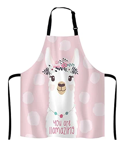 High-End Llama with fun quote You are ll Bib Apron with Adjustable Neck for Men Women Fashionable