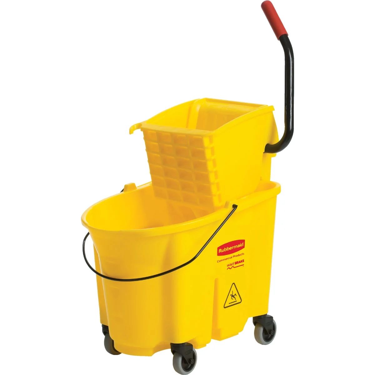Verified Rubbermaid Commercial WaveBrake 35 Qt. Side Press Combo Mop Bucket Selected