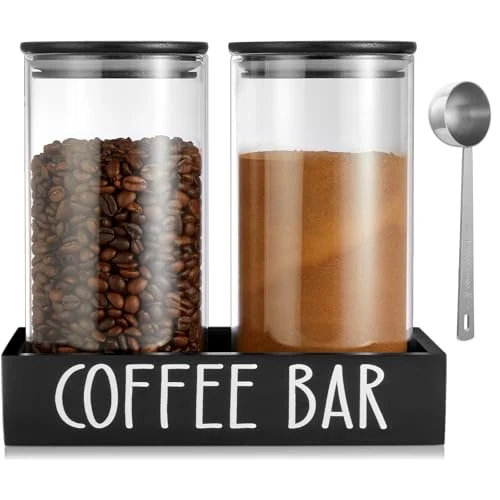 Proven Glass Coffee Canister for Ground Coffee Enhanced