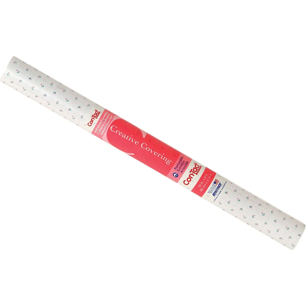 Advanced Con-Tact Creative Covering 18 In. x 9 Ft. Rosebud Self-Adhesive Shelf Liner Convenient