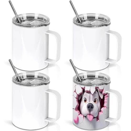 Luxury 12 Oz Sublimation Coffee Mug Blanks With Handle 4 Count Responsible