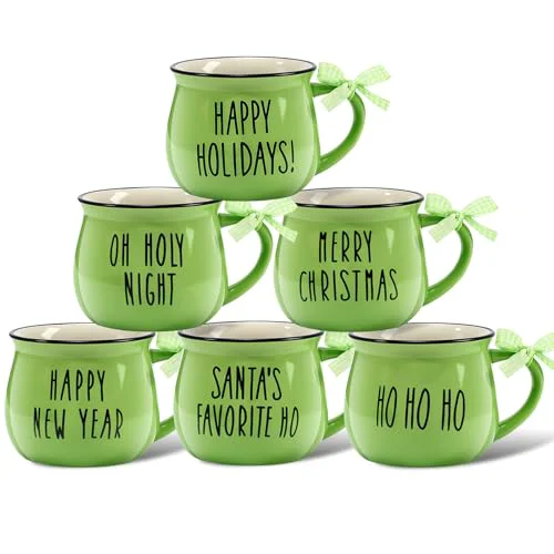 Proven 6 Set Christmas Coffee Mugs 6 Count Optimized