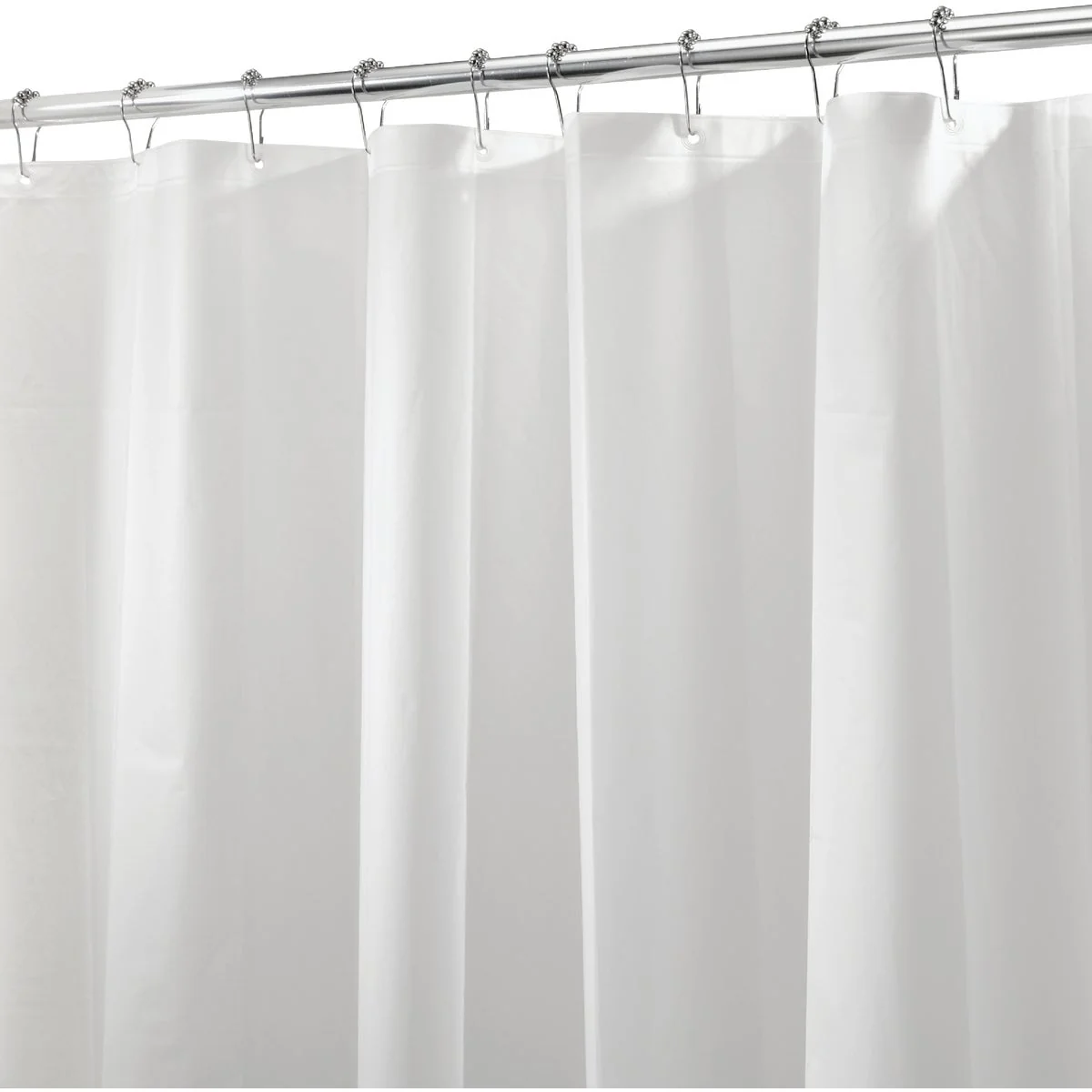 Authentic iDesign 72 In. x 72 In. Frost Peva Shower Curtain Liner Lightweight