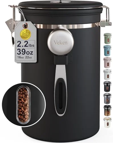Premium Material Coffee Canister with Window Professional