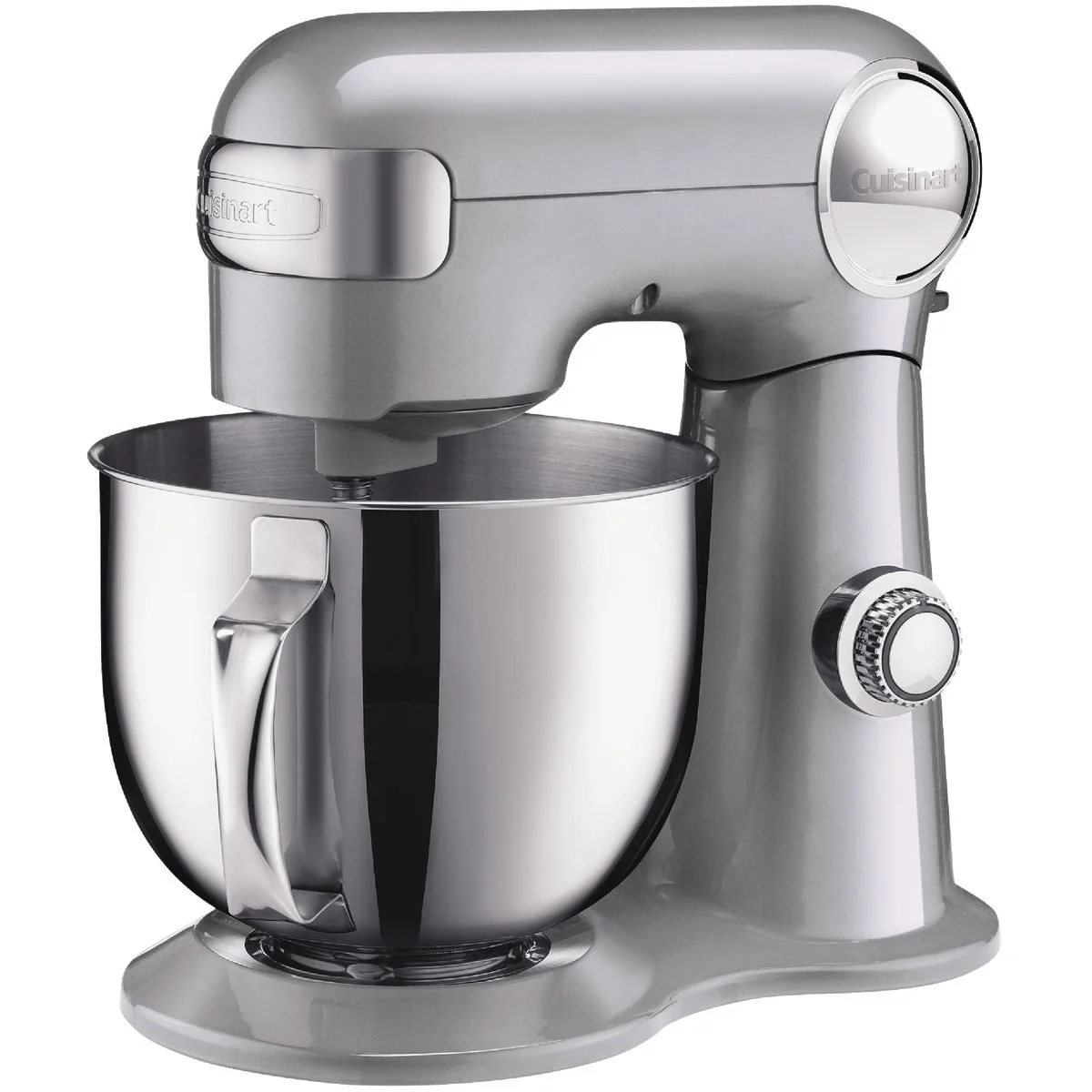 Contemporary Cuisinart Precision Master 5.5 Qt. Silver Lining Stand Mixer Functional