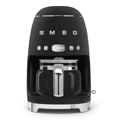 Green 50’s Retro Style Aesthetic Drip Coffee Machine with 10 Cup Glass Carafe Convenient