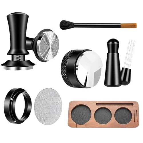 World-Class 7 Pcs 54mm Espresso Tamper Tools Accessories Kit for Coffee WDT Tool Set Comfortable