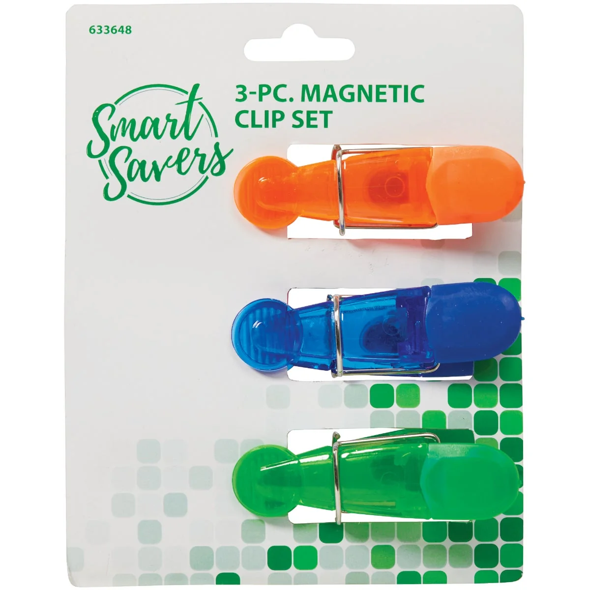 Sophisticated Smart Savers 3-1 4 In. x 8 In. Plastic Giant Bag Clip 3-Pack Organic