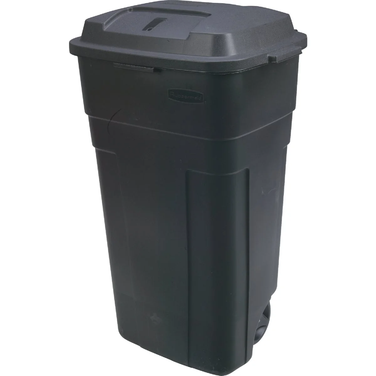 High-Quality Rubbermaid 34 Gal. Black Wheeled Trash Can with Lid Enhanced