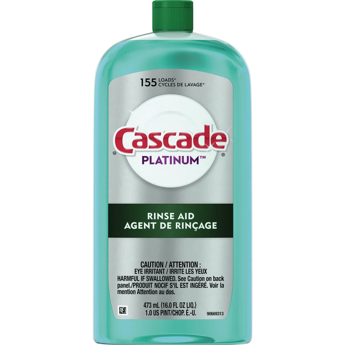 Exceptional Cascade Platinum 16 Oz. Dishwasher Rinse Aid and Drying Agent Genuine
