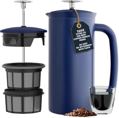 Environmentally Friendly P7 French Press 32 Ounce Practical