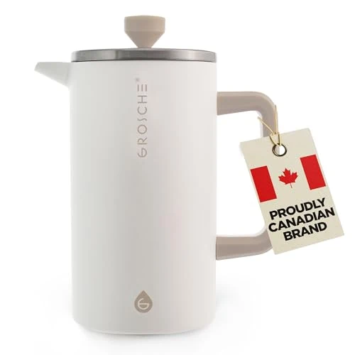 Organic Dublin Double Wall Stainless French Press Casual