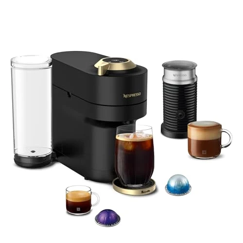 Green Vertuo Pop Deluxe Coffee Machine with Frother Sophisticated