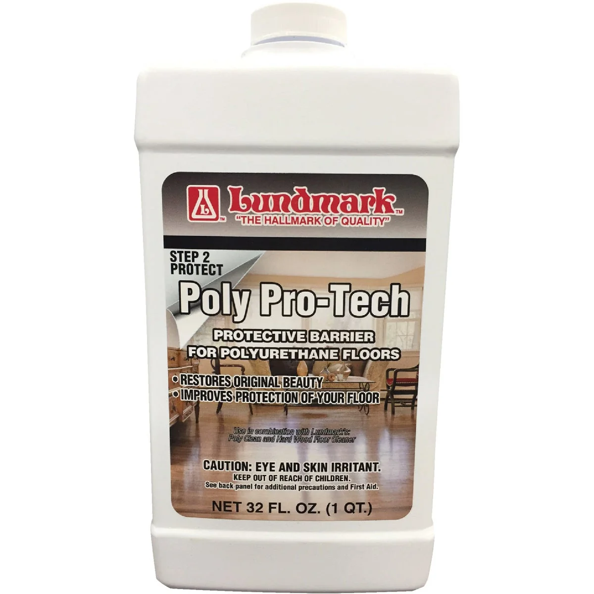 High-Performance Lundmark 32 Oz. Poly-Protech Floor Wax Modern