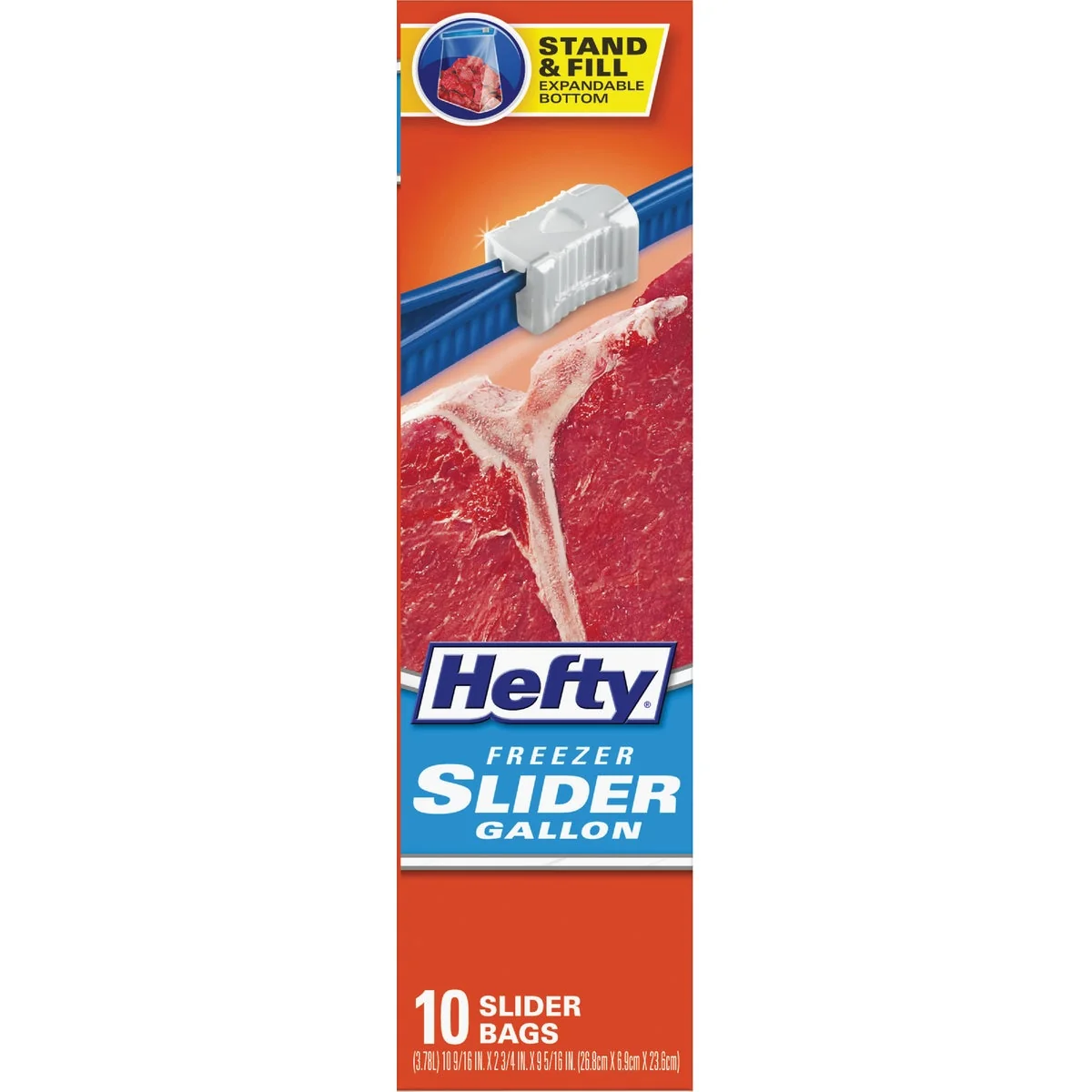 Long-Lasting Hefty 1 Gal. Slider zer Bag 10-Count Fine Crafted