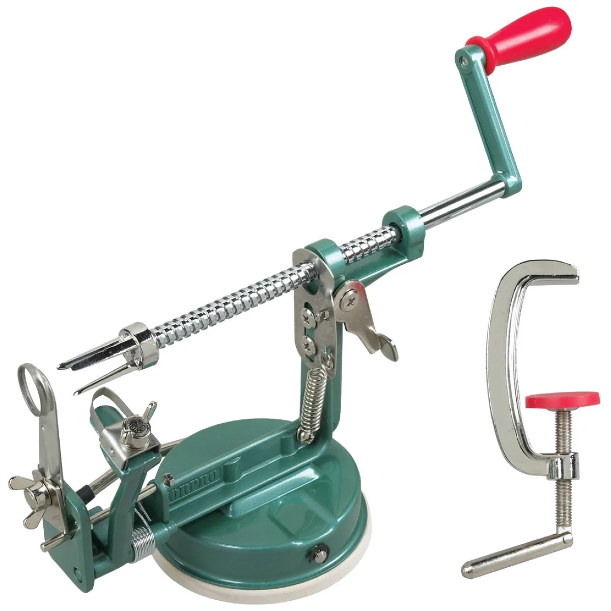 Healthy Norpro Apple-Master Apple Parer Slicer Corer with Vacuum Or Clamp Base Elite