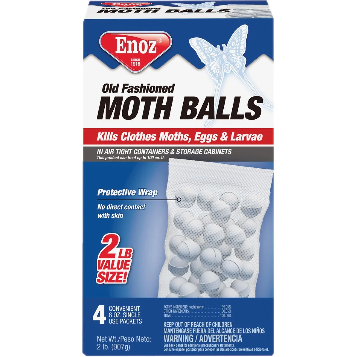 Excellent Enoz 32 Oz. Old Fashioned Moth Balls 4-Pack Outstanding