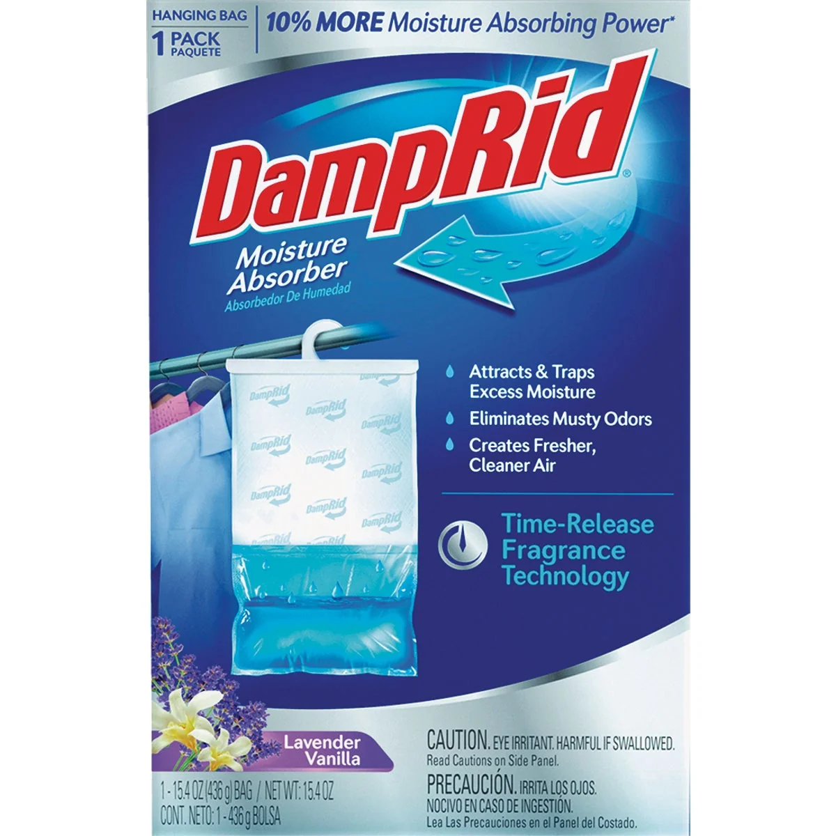High-Grade DampRid 15.4 Oz. Lavender Vanilla Hanging Moisture Absorber Elegant