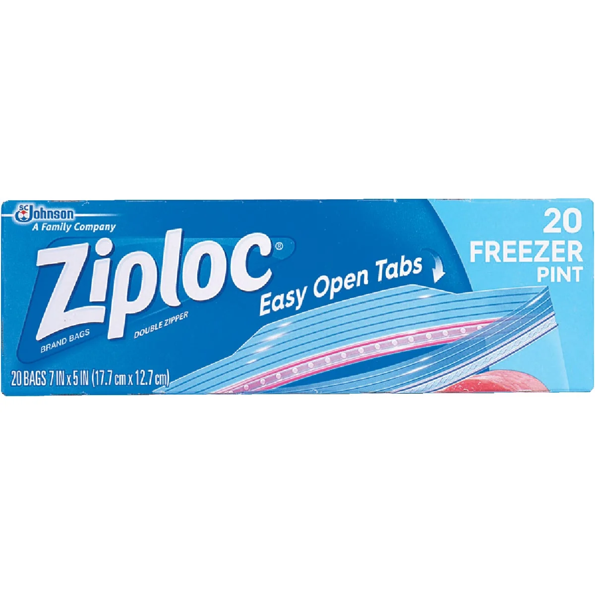 Smart Ziploc 1 Pt. Double Zipper zer Bag 20-Count Solid