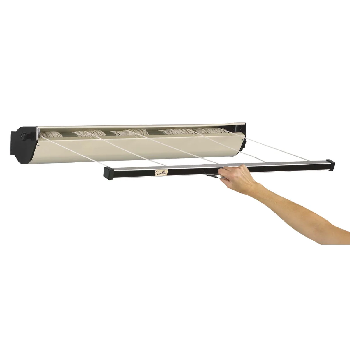 Durable Household Essentials Sunline 34 Ft. 125 Lb. Capacity Aluminum Retractable Clothesline User-Friendly