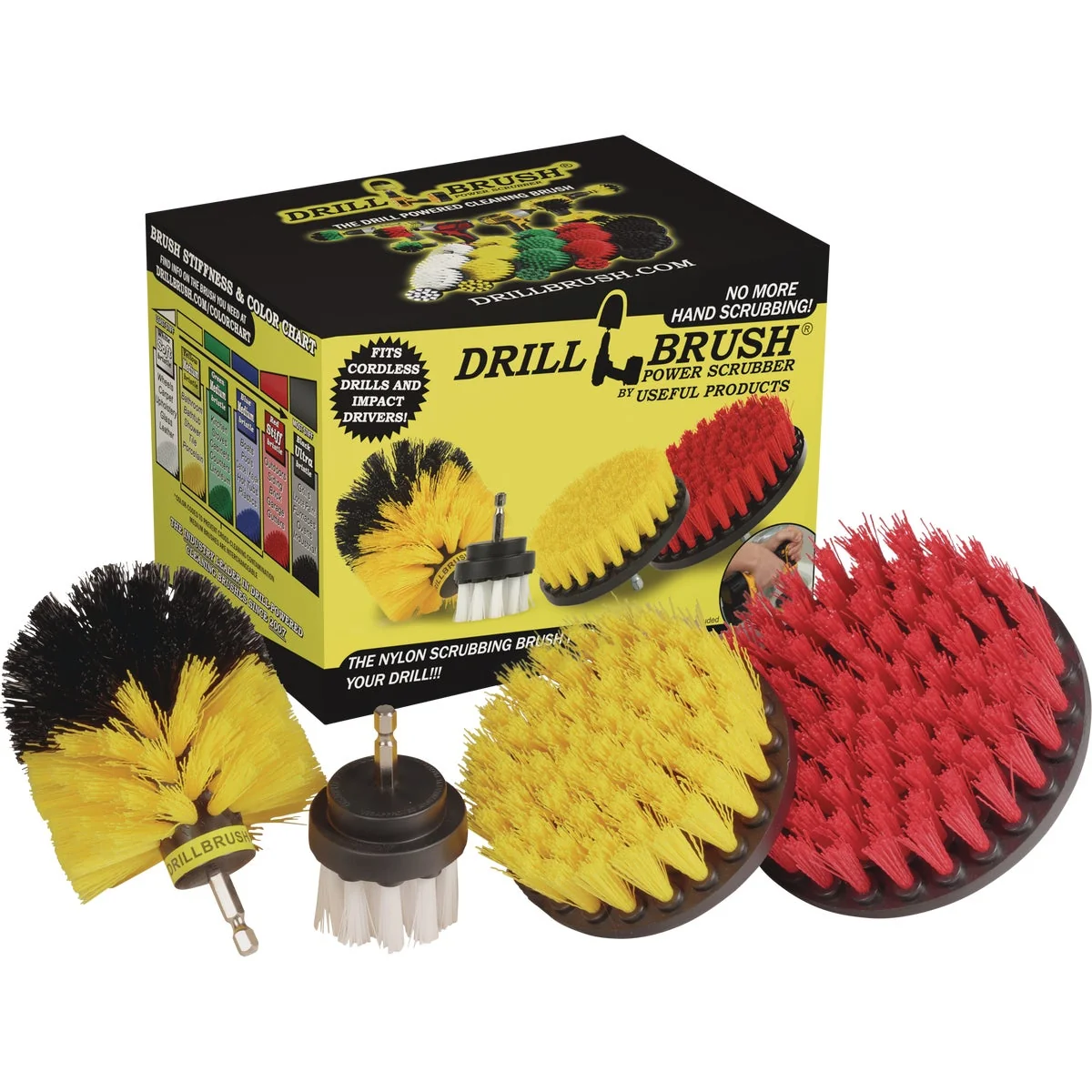 Fashionable Drillbrush Variety Brush 4 Piece High-Grade