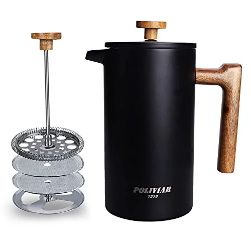 Trusted POLIVIAR French Press Coffee Maker Official