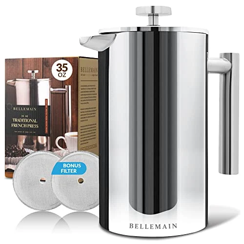 Expertly Made French Press Coffee Maker Extra Filters Included High-Quality