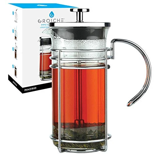 Certified Madrid Glass French Press Coffee and Tea Maker Sustainable
