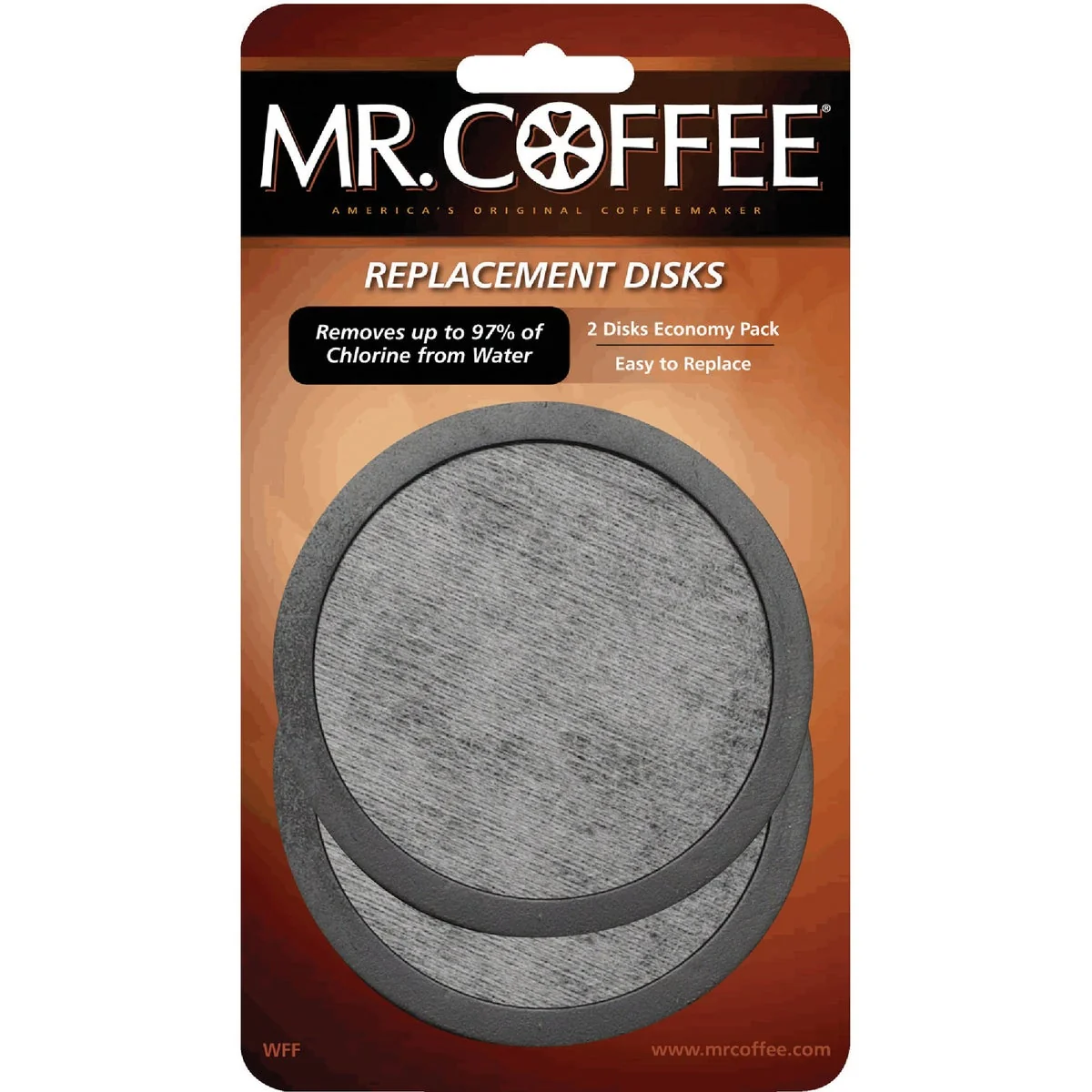 Certified Mr. Coffee Water Filter Disc 2-Pack Original