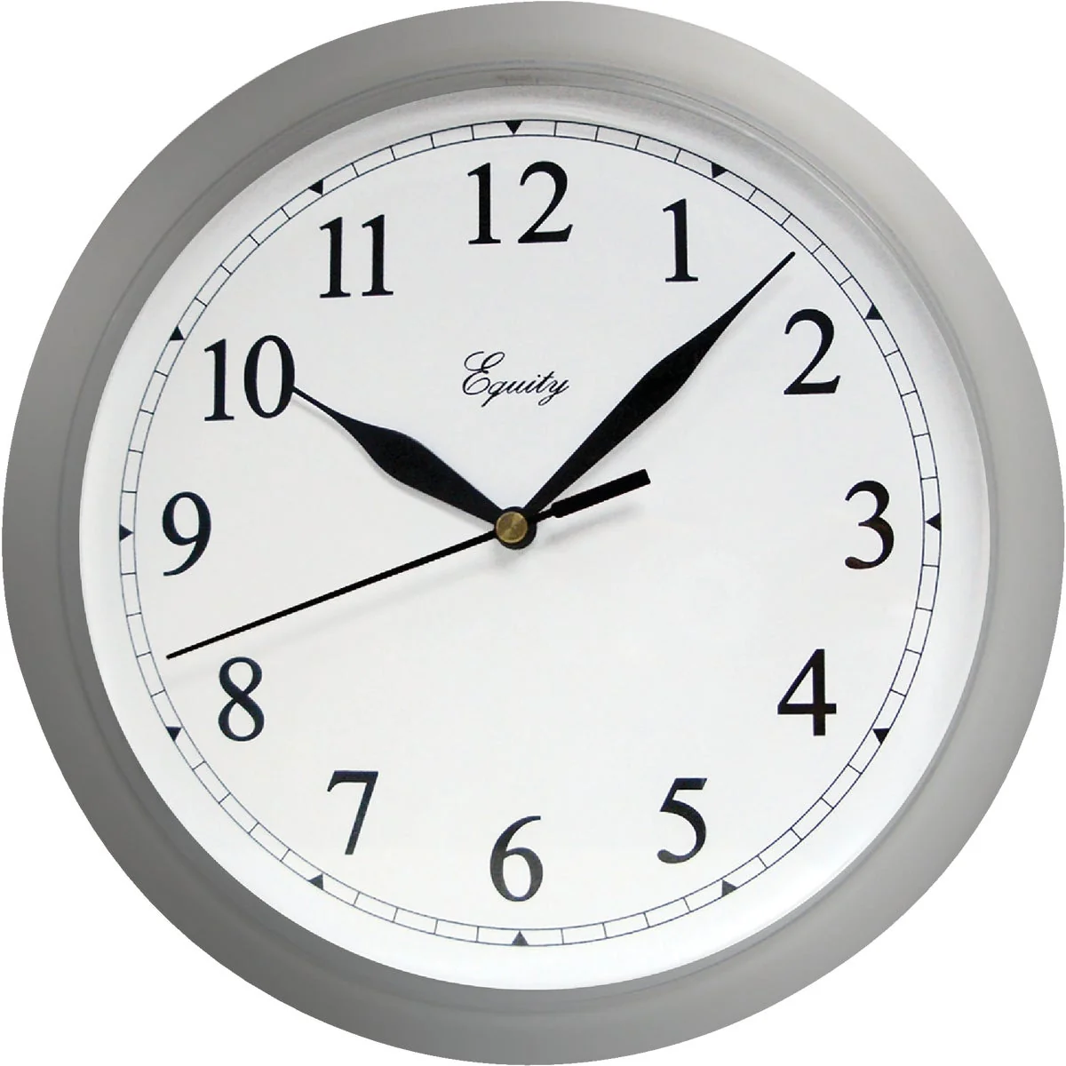 Verified La Crosse Technology Equity Silver Quartz Wall Clock Lightweight