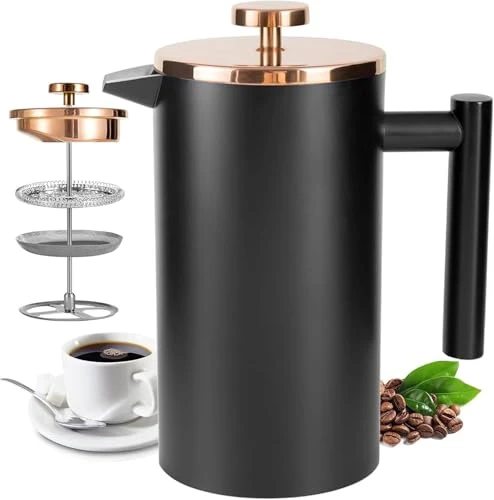 Smooth French Press Coffee Maker 34OZ Next-Generation