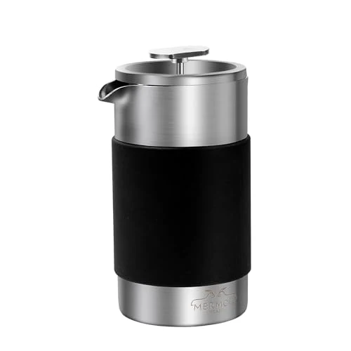 Breathable Mini French Press Coffee Maker 12oz Insulated French Press with Pouch Flexible