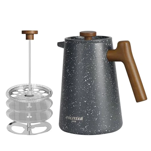 World-Class POLIVIAR French Press Coffee Maker Refined