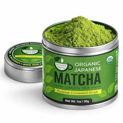 Eco-Friendly Organic Ceremonial Grade Matcha Powder 30g Green