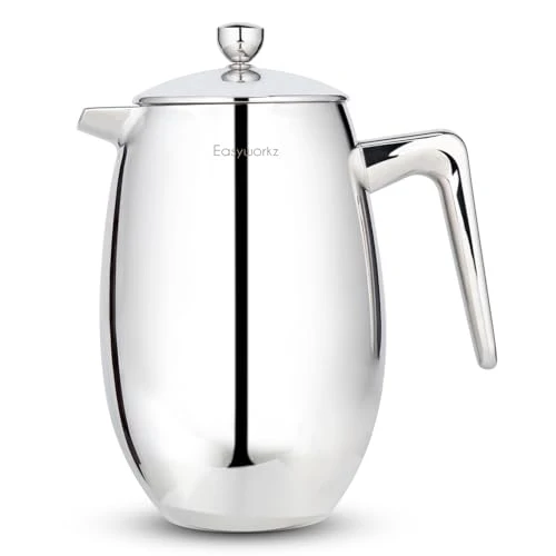 Healthy Nando French Press 34 oz Double Wall Insulated Thermal Coffee Maker Responsible