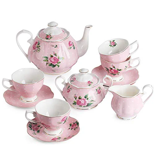 Efficient BTaT Floral Tea Sets for Adults Unique