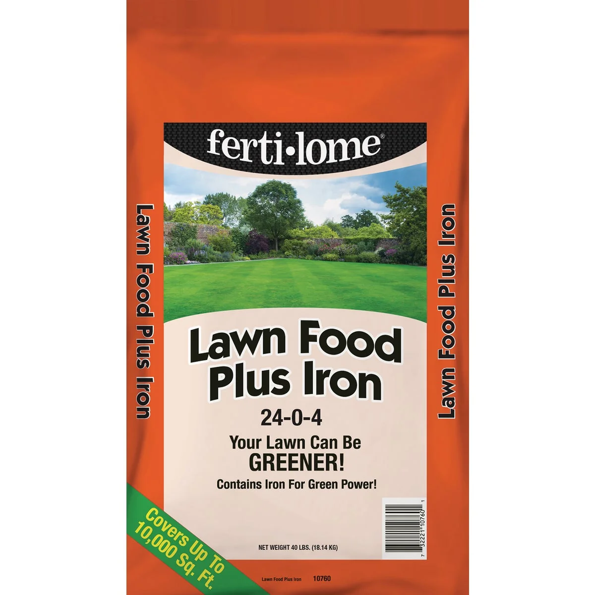 Superior Ferti-lome 40 Lb. 10 000 Sq. Ft. 24-0-4 Lawn Fertilizer Plus Iron Professional