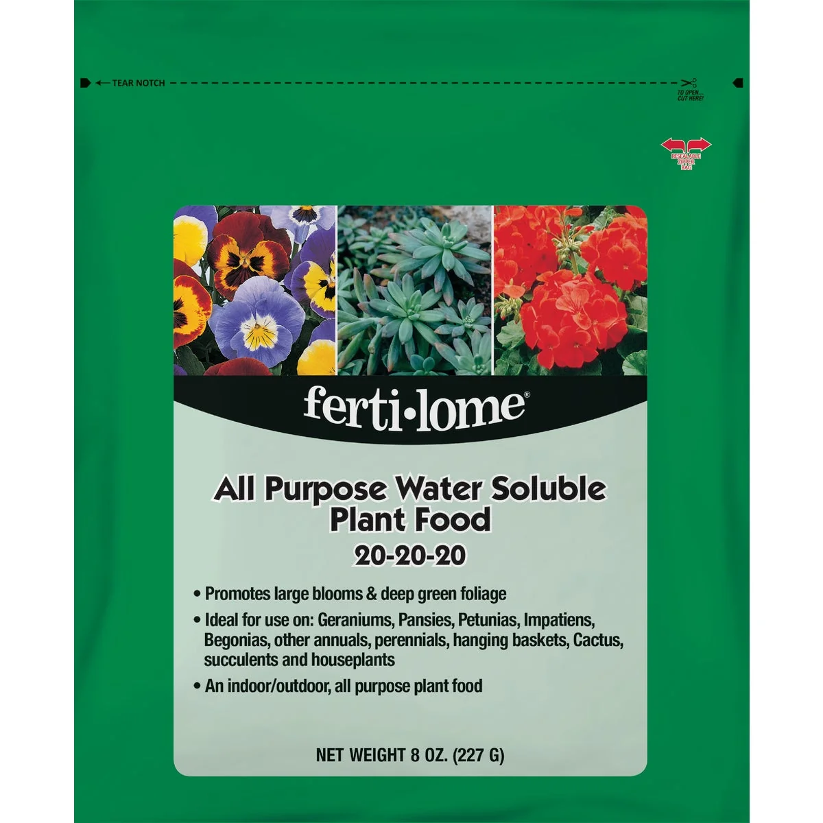 Superior Ferti-lome 8 Oz. 20-20-20 All Purpose Dry Plant Food Genuine
