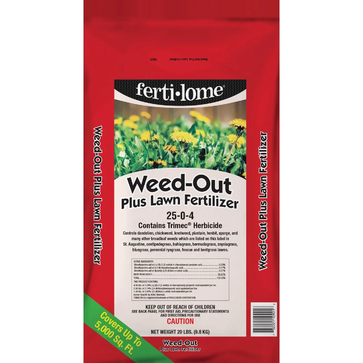 Carefully Designed Ferti-lome Weed-Out 20 Lb. 5000 Sq. Ft. 25-0-4 Lawn Fertilizer with Weed Killer Official