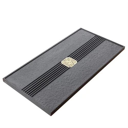 Efficient Tea Set Natural Ebonite Tea Tray Whole Drainage Size Tea Sea Home Stone Tea Tray Kung Fu Tea Set Chinese Tea Set Fine Crafted