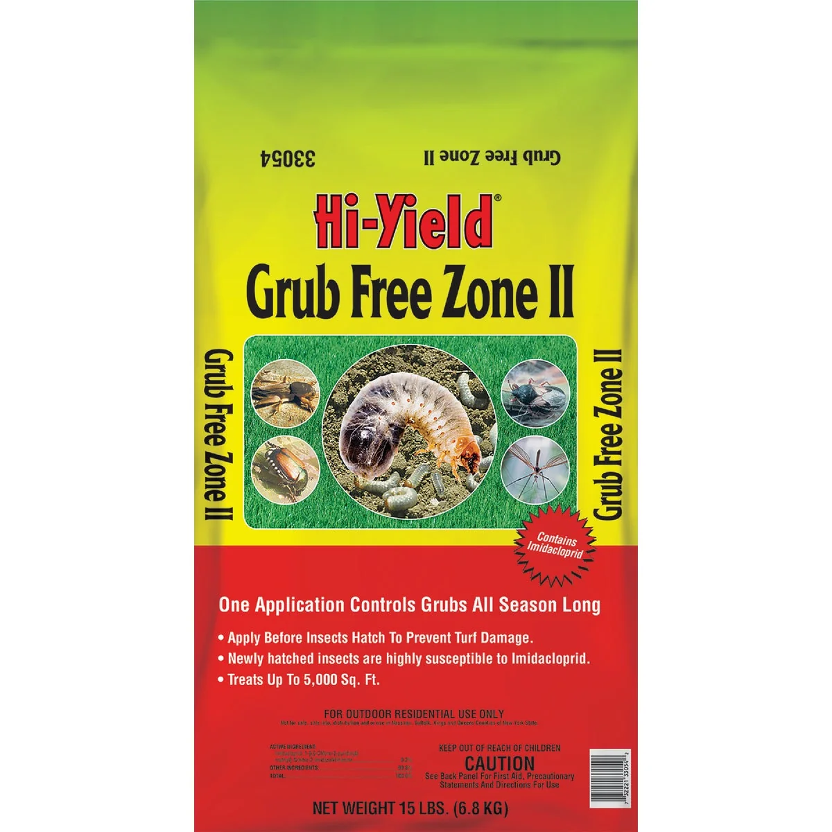 Proven Hi-Yield Grub Zone II 15 Lb. Ready To Use Granules Grub Killer High-End