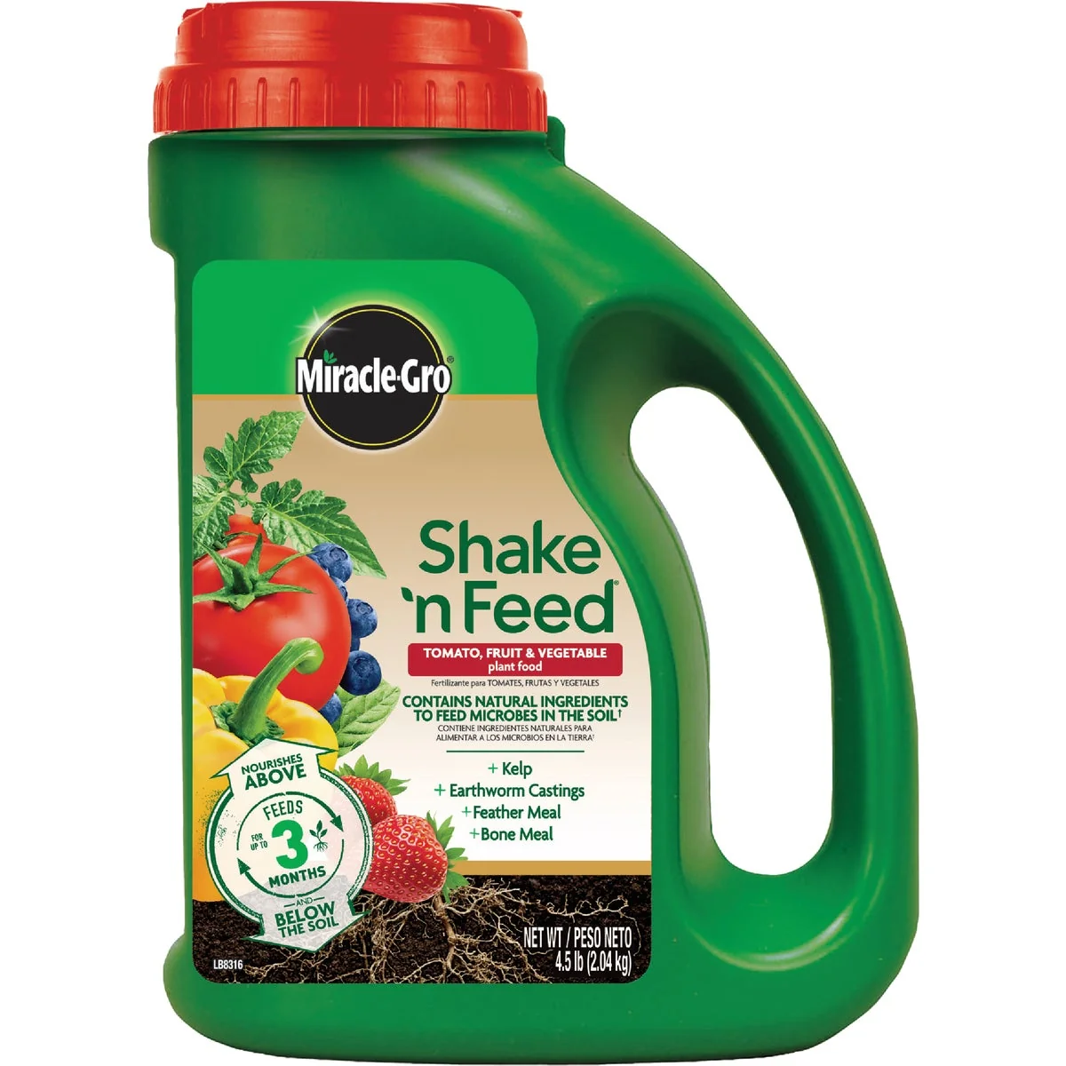 Classic -Gro Shake N’ Feed 4.5 Lb. 9-4-12 Tomato Fruits Vegetables Plus Calcium Dry Plant Food Verified