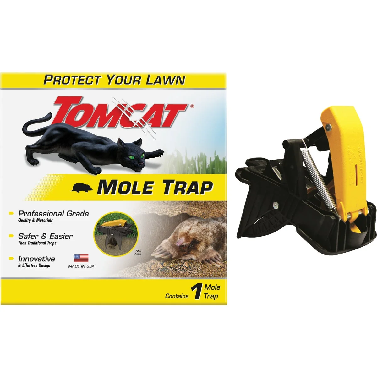 Carefully Designed Tomcat Plastic Spring-Loaded Mole Trap Premium