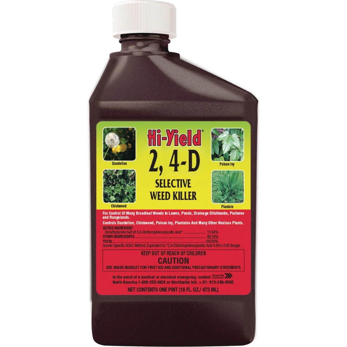 Detailed Hi-Yield 2 4-D 16 Oz. Concentrate Selective Weed Killer Crafted