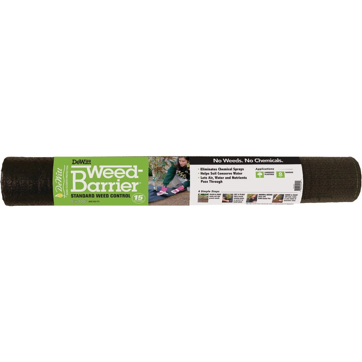 Trusted DeWitt Weed Barrier 4 Ft. W. x 100 Ft. L. Pointbond Polypropylene 15-Year Weed Control Landscape Fabric World-Class