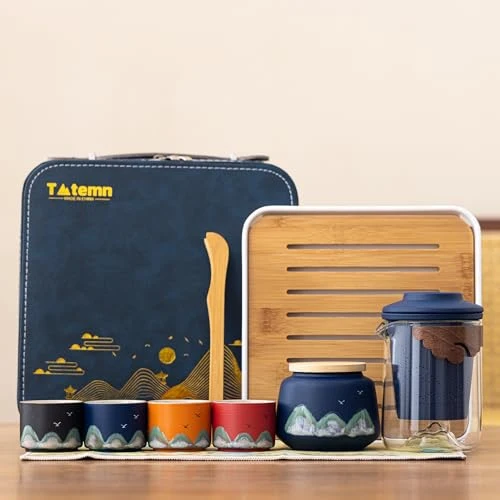 Responsible Portable Gongfu Tea Set with Travel Case Relaxed