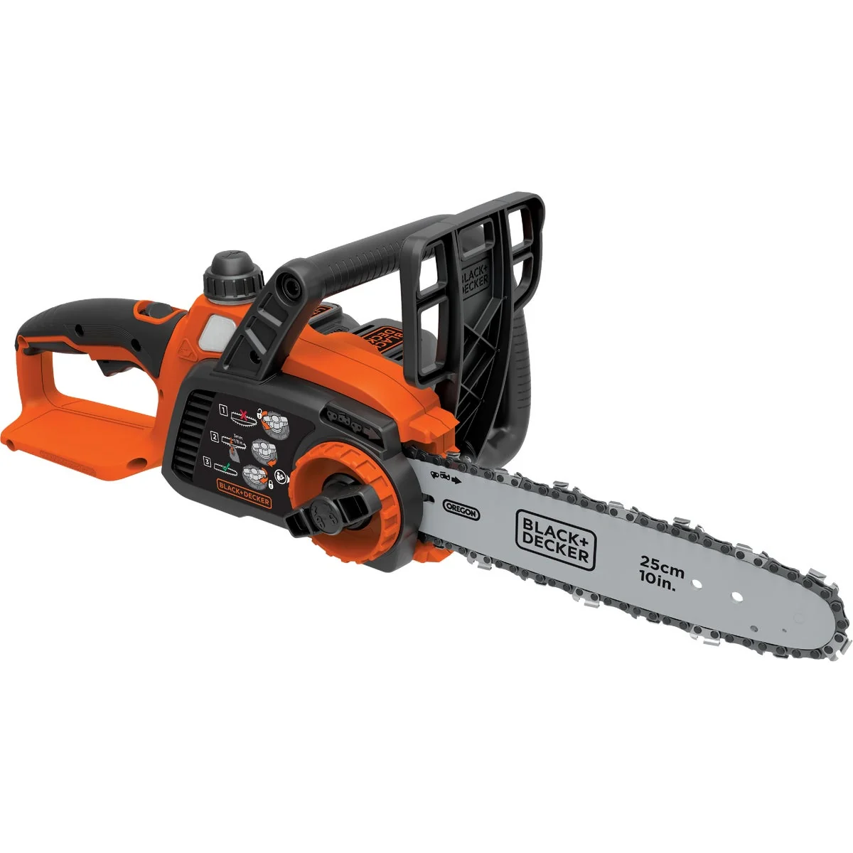 Selected Black Decker 10 In. 20V MAX Lithium Ion Cordless Chainsaw Verified