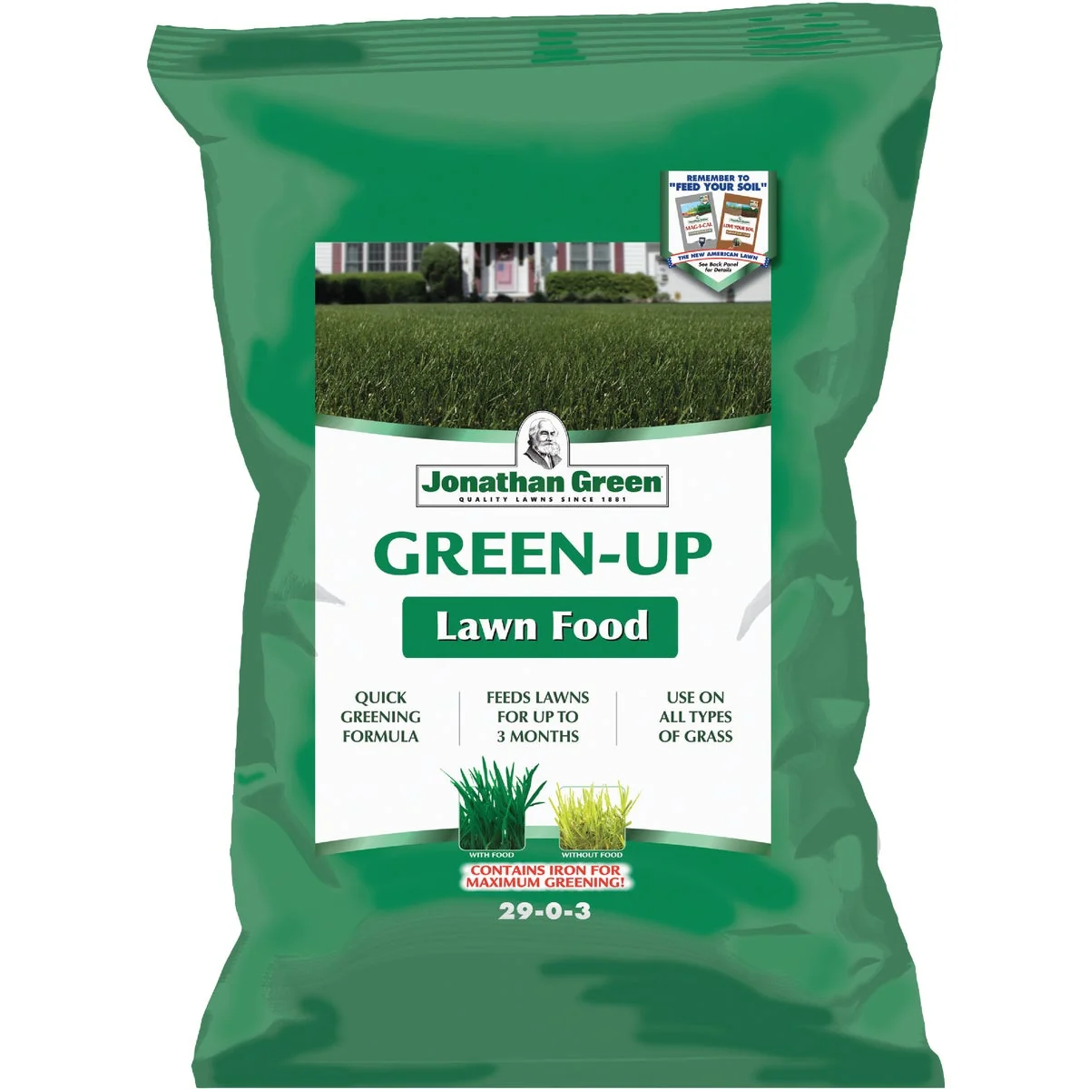 Genuine Jonathan Green Green-Up 46 Lb. 15 000 Sq. Ft. 29-0-3 Lawn Fertilizer Quality