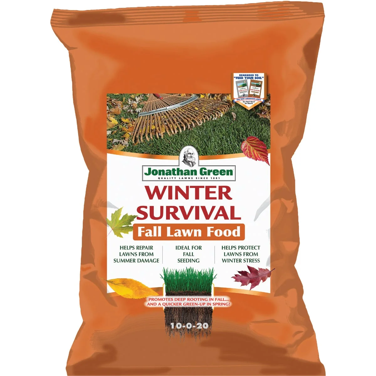 Trendy Jonathan Green Winter Survival 45 Lb. 15 000 Sq. Ft. 10-0-20 Winterizer Fall Fertilizer Enhanced
